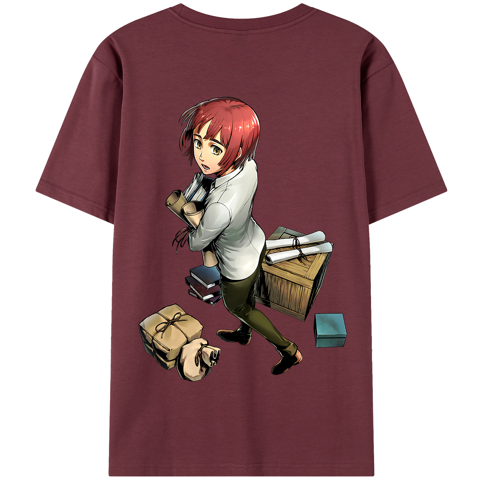 （画像用） 進撃の巨人 Attack on Titan 綿100％半袖Tシャツ（背面プリント）